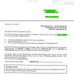 Brief von Hermes